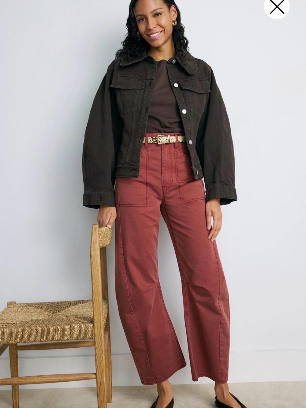 Veronica Beard Sloan Barrel Leg Jeans